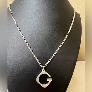 GUCCI Authentic Stamped Silver with G Pendant